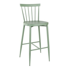 Bolero Windsor Aluminium Green High Stools (Pack of 2)