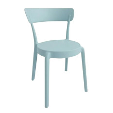 Bolero Mila Café Chairs Icy Blue (Pack of 2)