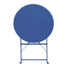 Bolero Perth Pavement Style Round Table Dark Navy