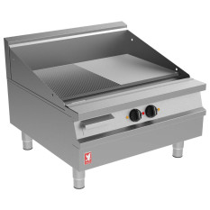 Falcon Dominator Plus 800mm Wide Half Ribbed Griddle 3 Phase Electric 6.88kW