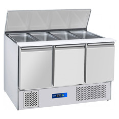 Prodis EC-3SALAD 3 Door Saladette with Topping Well