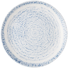 Churchill Inked Cascade Indigo Evolve Coupe Plate 22cm/8.67" (Pack of 12)