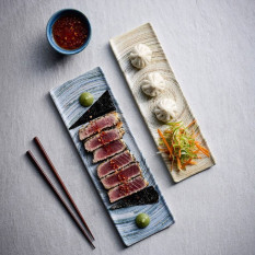 Churchill Inked Elements Coast Tasting Tray Plate 30 x 9cm/12 x 3.5" (Pack of 6)