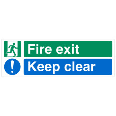 Fire Exit Fire Safety Sign for Catering