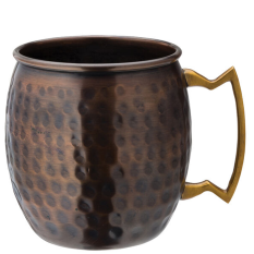 Aged Copper Hammered Round Mug 540ml/19oz (Pack of 6)