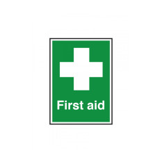 First Aid Notice - First Aid Text & Symbol