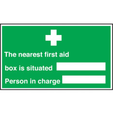 First Aid Notice - Nearest Fist Aid Box