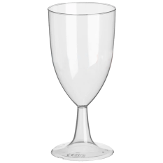 Disposable Plastic Wine Glass 200ml/8oz CE/UKCA Marked Lined 125/175ml (Pack of 120)