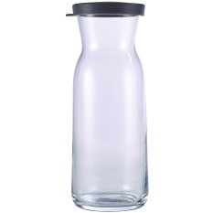 Genware Fonte Glass Carafe With Silicone Lid 700ml/24.6oz (Pack of 12)