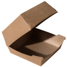 Regular Recyclable Takeaway Clam Shell Burger Box 105mm (Pack of 500)