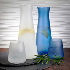 Twist Blue Frosted Tumbler 420ml/14.75oz (Pack of 6)