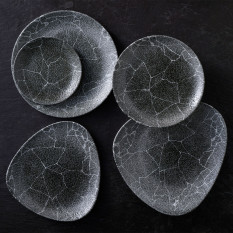 Churchill Studio Prints Kintsugi Reverse Quartz Triangle Bowl 18.5cm/7.25" (Pack of 12)