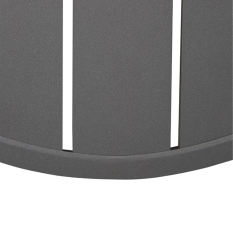 Bolero Aluminium Round Table Top Dark Grey 580mm