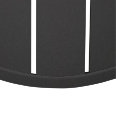 Bolero Aluminium Round Table Top Black 580mm