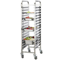 Gastronorm Tray Pan Racking Trolley GN 1/1 16 Shelves
