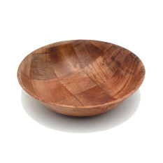 Woven Wood Bowls 10" Dia