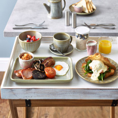 GenWare Acacia Butlers Tray Stand