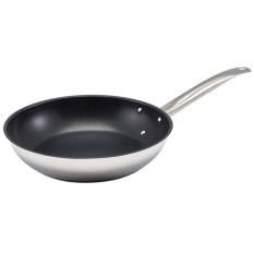 Genware Economy Non Stick Stainless Steel Frying Pan 24cm
