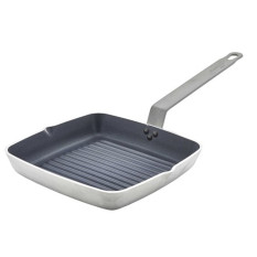 Genware Square Ribbed Skillet 24cm Teflon Plus