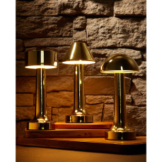 Deca Cordless Table Lamp Brass 21cm