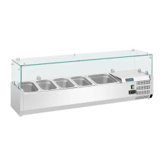 Polar G-Series Refrigerated Topping Unit 4x GN 1/3 & 1x 1/2GN 1400mm