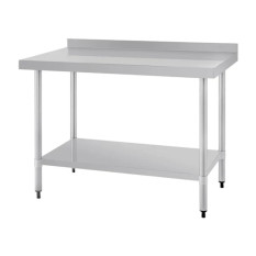 Vogue S/S Prep Table + Upstand 900(H) x 1200(W) x 700(D)mm