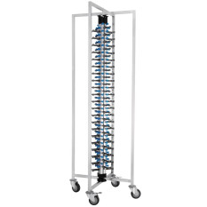 Vogue Mobile Plate Rack Jackstand 84 Plates