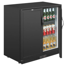 Polar G-Series Back Bar Cooler Solid Hinged 2 Door 208 Litre