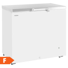 Tefcold Chest Freezer White Stainless Steel Lid 278 Litre