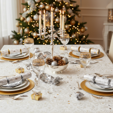 12" Festive Forest Mixed Christmas Crackers with Christmas Quiz (Pack of 50)