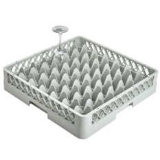 Genware Glasswasher Rack 500x500mm 49 Compartment