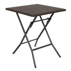 Bolero Square Folding Table Brown 620mm