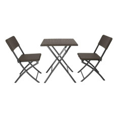 Bolero Square Folding Table Brown 620mm