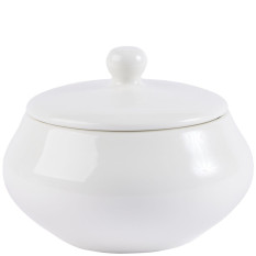 Elevate White Fine China Pot 670ml/23.5oz With Lid (Pack of 6)