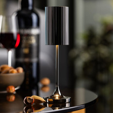 Cayman Micro LED Cordless Lamp Gunmetal 20cm