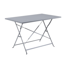 Bolero Pavement Style Folding Table Grey 1100 x 700mm