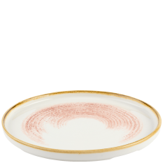 Churchill Homespun Accents Coral Walled Plate 26cm/10.25" (Pack of 6)