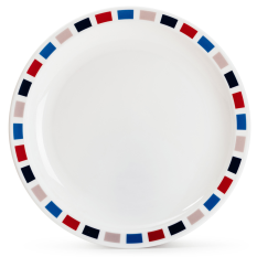 Polycarbonate Patterned Plate 23cm (Pack of 10)