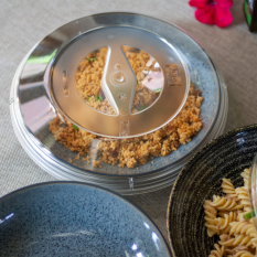 Polycarbonate Plate Cover Low 24cm Clear 