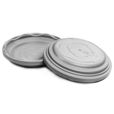 Isothermal Plate Cover with Base 23cm Grey 