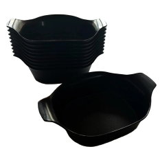 Polypropylene MutliDish Black (Pack of 10)