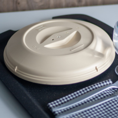 Polypropylene Plate Cover 23cm Beige 
