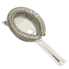 Genware HAW2 Premium Hawthorne Strainer 2 Prong Stainless Steel