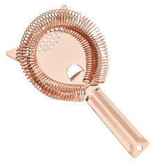 Genware HAW2C Premium Hawthorne Strainer 2 Prong Copper