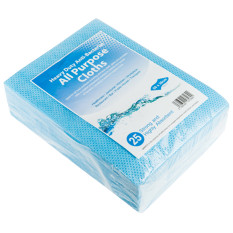 Antibacterial All Purpose Cloth Heavy Duty Blue (Pack of 25)