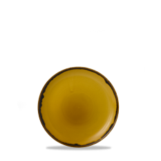 Dudson Harvest Mustard Coupe Plate 6.5 Inch (Pack of 12)