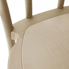 Bolero Soho Bentwood Style Resin Chairs Natural (Pack of 4)