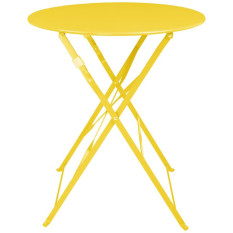 Bolero Perth Mellow Yellow Pavement Style Round Table 600mm