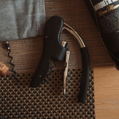 BarCraft Lever-Arm Power Arc Corkscrew, Foil Cutter Worm