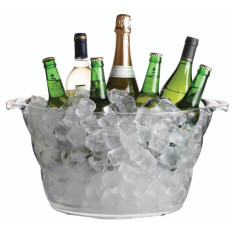 BarCraft Clear Acrylic Drinks Pail And Cooler Large 